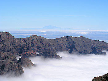 Gipfelblick vom Roque d.Los Muchachos auf Teide